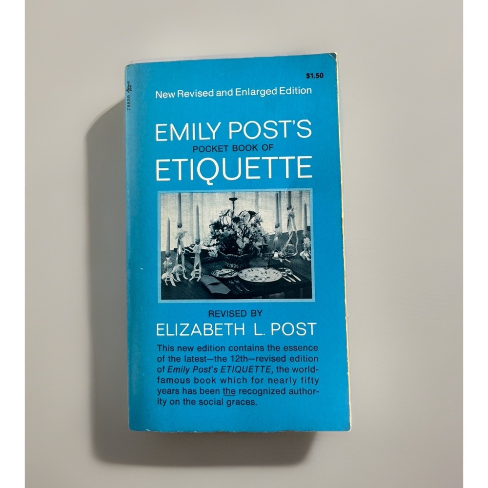 Emily Post's Pocket Book of Etiquette 1970 Paperback Elizabeth L Post Vintage